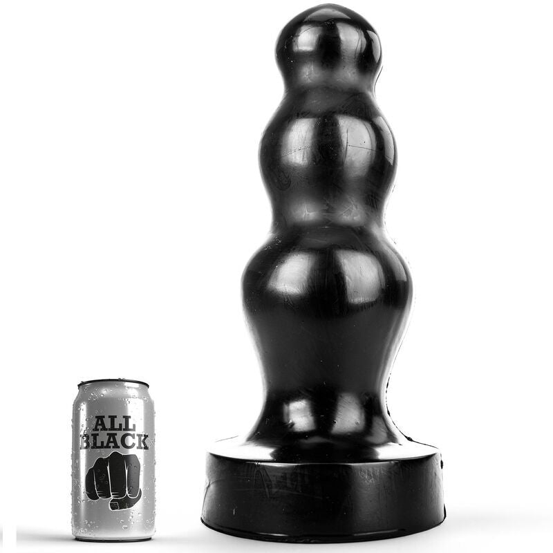 All black anal plug toy massager butt dilators sex anus rectum big XL 38cm
