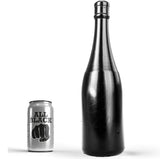 All black butt plug anal sex toys 34.5cm bottle-pleasure anal black women men