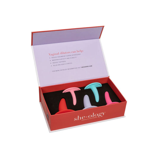 Calex kit 5pc multicolor vaginal or anal dilators silicone sex toy women