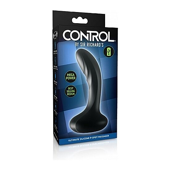 Sir Richard's ultimate silicone p-spot massager anal plug dildo massager black