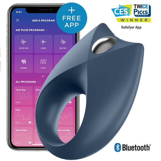 App penis rings satisfyer powerful royal one stimulating cock ring smart sex toy