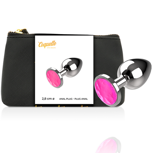 Coquette metal anal plug size S crystal pink 2.7 x 8cm butt plug anus adult sex