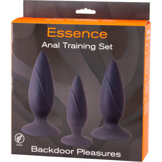 Sevencreations essence anal training set black anal plug stimulation sex toy