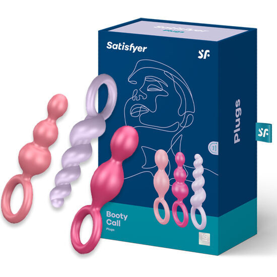 Anal trainer beginner kit set butt plug dildo beads prostate satisfyer set 3pcs