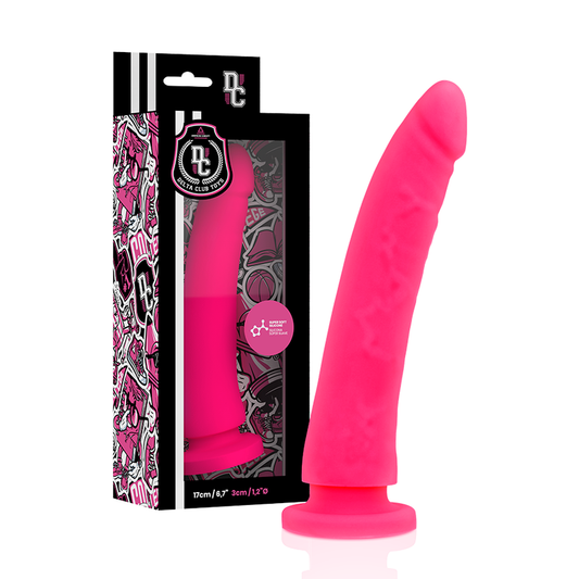 Delta Club Toys Geschirr + rosa medizinischer Silikondildo 17 x 3 cm