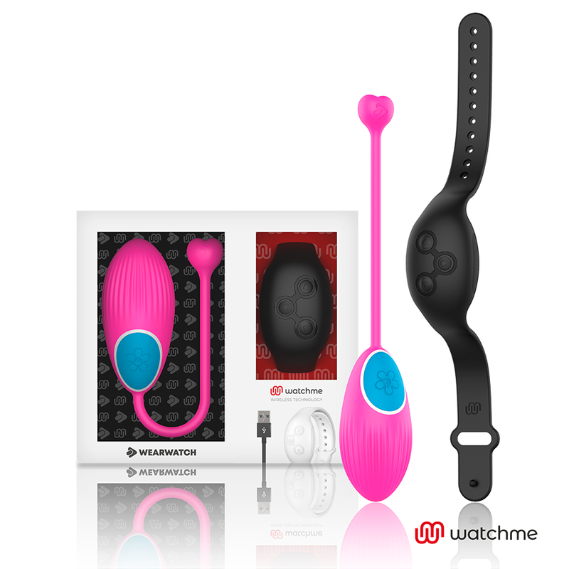 Women vibrator new wearwatch egg remote control technology watchme fuchsia / jet
