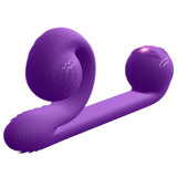 Multispeed vibrator g-spot dildo snail vibe multiaction purple sex toy massager