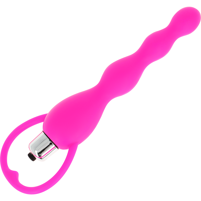 Stimolatore anale Ohmama con vibrazione sex toy fucsia butt plug