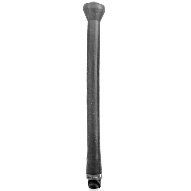 All black silicone anal douche stopper system enema clean anus pussy big 27cm