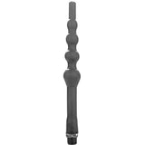 All black beaded silicone anal douche enema clean anus pussy big 27cm