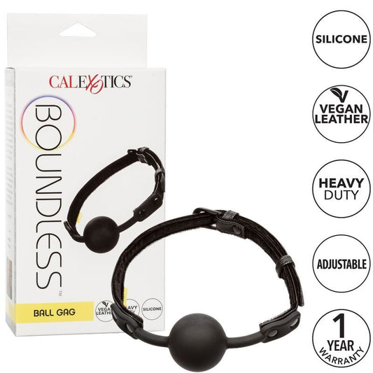 Boundless ball gag silicone Calex bondage double-stitched vegan leather sex toy
