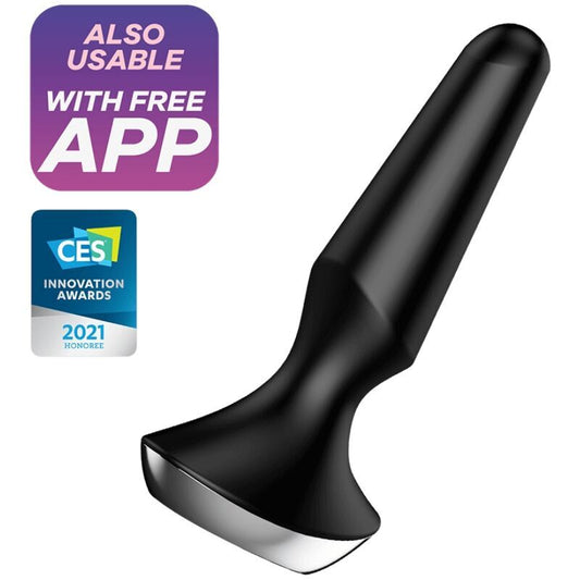 Satisfyer plug ilicious 2 plug vibrator black p-spot stimulating sex toy