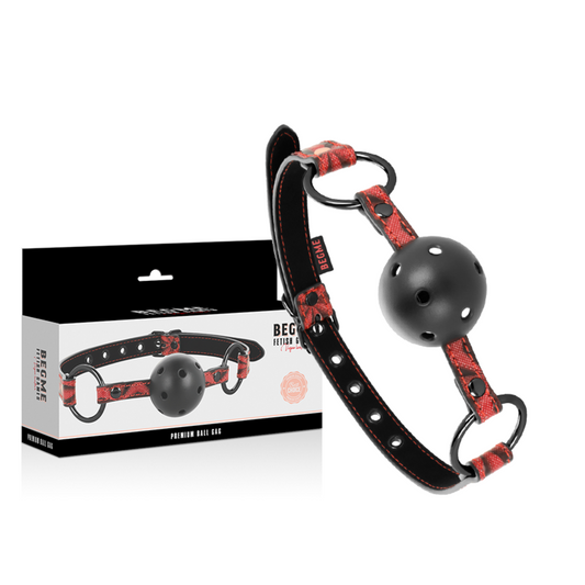 Sex adult mouth gag premium begme red edition vegan leather BDSM SM man women