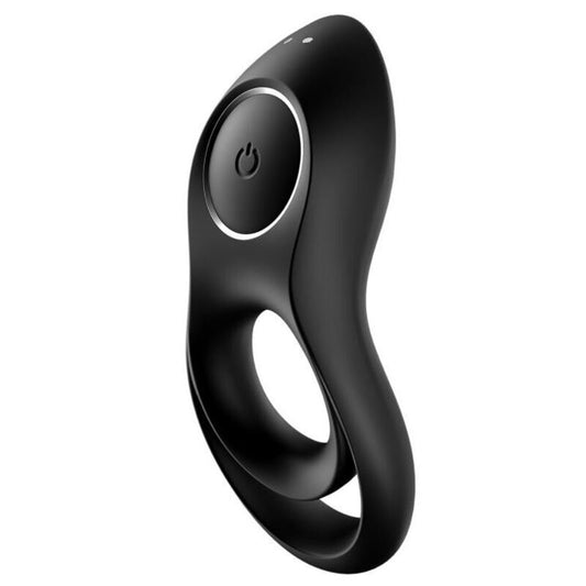Male cockring satisfyer legendary duo vibrating penis ring harder erection black