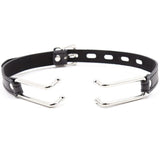 BDSM bondage leather open mouth ball gag ohmama fetish metal hooks oral sex toys