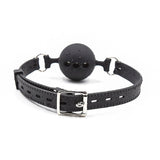Ohmama fetish breathable silicone ball bag size S adjustable sex toys black