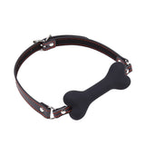 Bone gag BDSM oral sex toys open mouth gag ball ohmama fetish bone shape gag