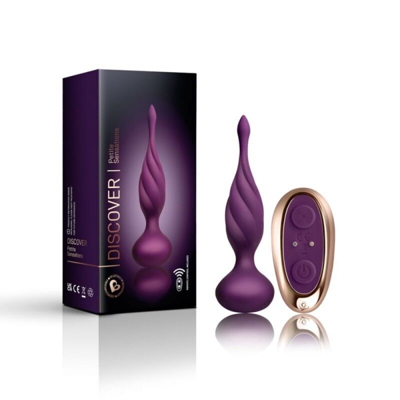 Male prostate massager dildo anal butt plug rocks-off discover anal stimulator