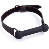 Ohmama fetish bone gag with PU strap adjustable sex toys bone-shaped jaw