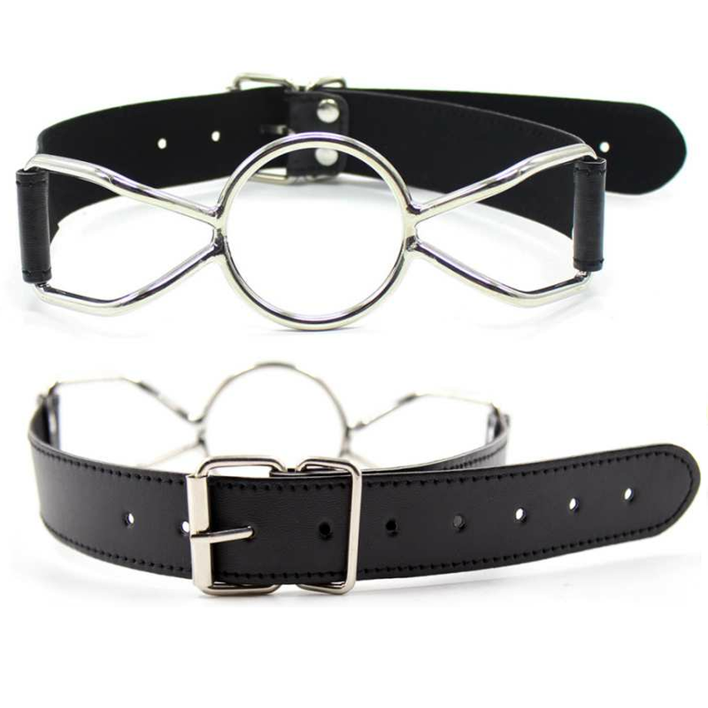 Ohmama fetish metal gag sex O ring open mouth oral BDSM restraints sex toys L