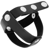 Ohmama fetish leather chastity case for testicles