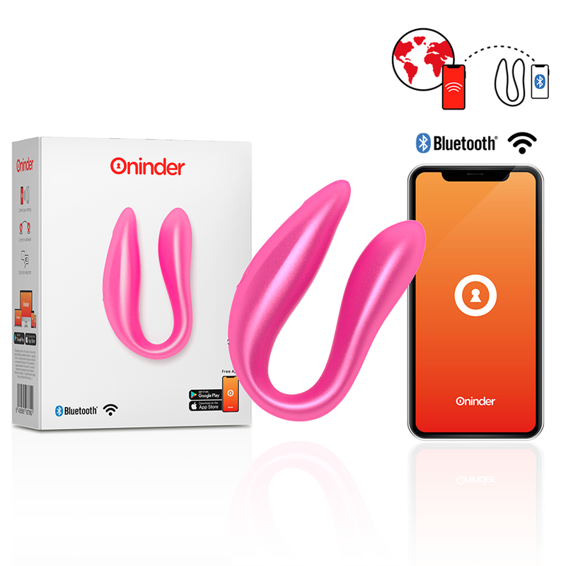 Oninder Lisboa G-Punkt & Klitorisstimulator rosa kostenlose App Vibrator Sexspielzeug Paar