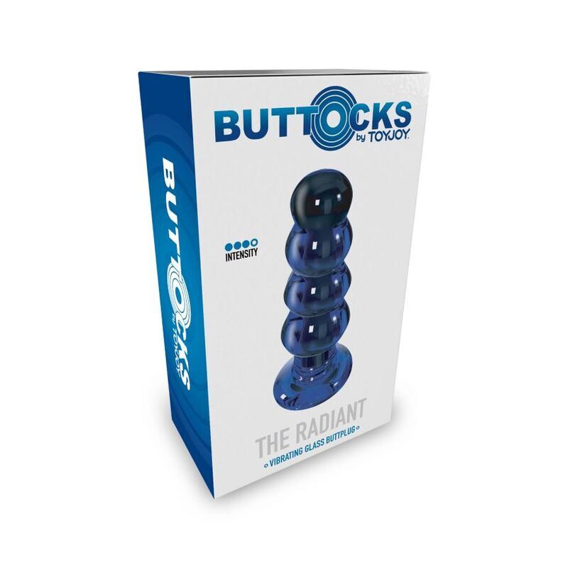 Buttocks by toyjoy the radiant vibrating glass butt plug sex toy beads anal plug