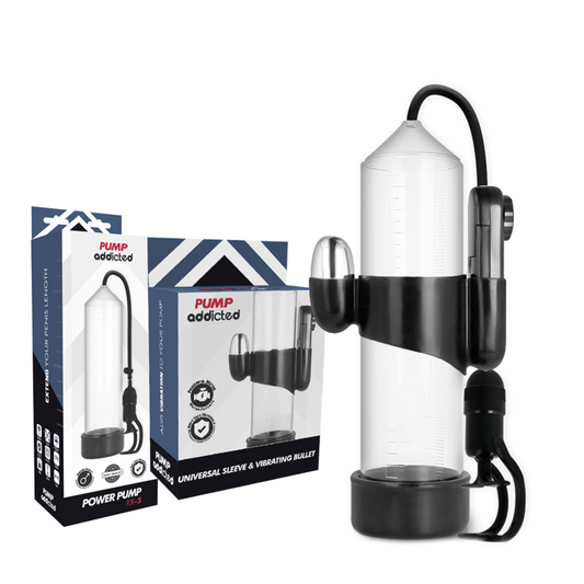Pump addicted erection pump RX5 transparent with vibrator