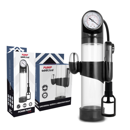 Pump addicted RX9 transparent erection pump with vibrator