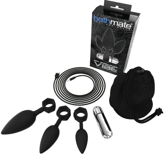 Bathmate anal training plugs vibe 4pieces sex toy bullet included vibration