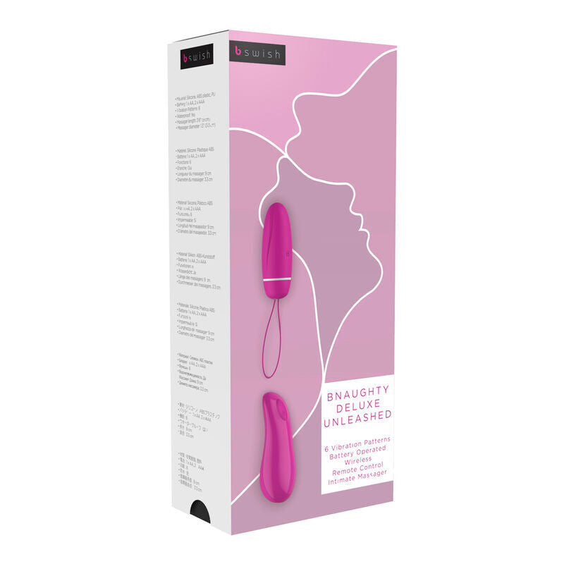 B swish - bnaughty deluxe unleashed raspberry wireless bullet vibrator sex toy