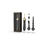 Zalo bess 2 clitoral massager anal beads g-spot stimulation sex toy vibrator black