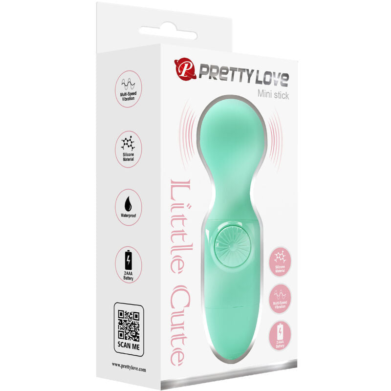 Pretty love mini stick wand little cute green sex toy vibrator mini massager