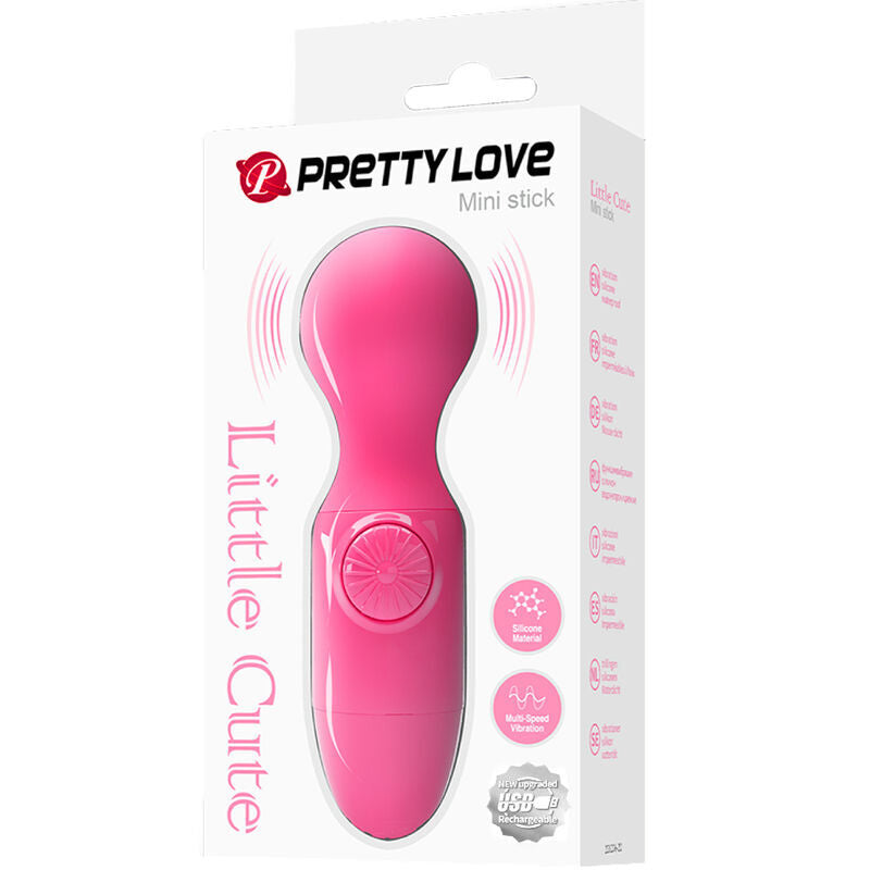 Pretty love mini stick wand little cute magenta vibration sex toy mini massager