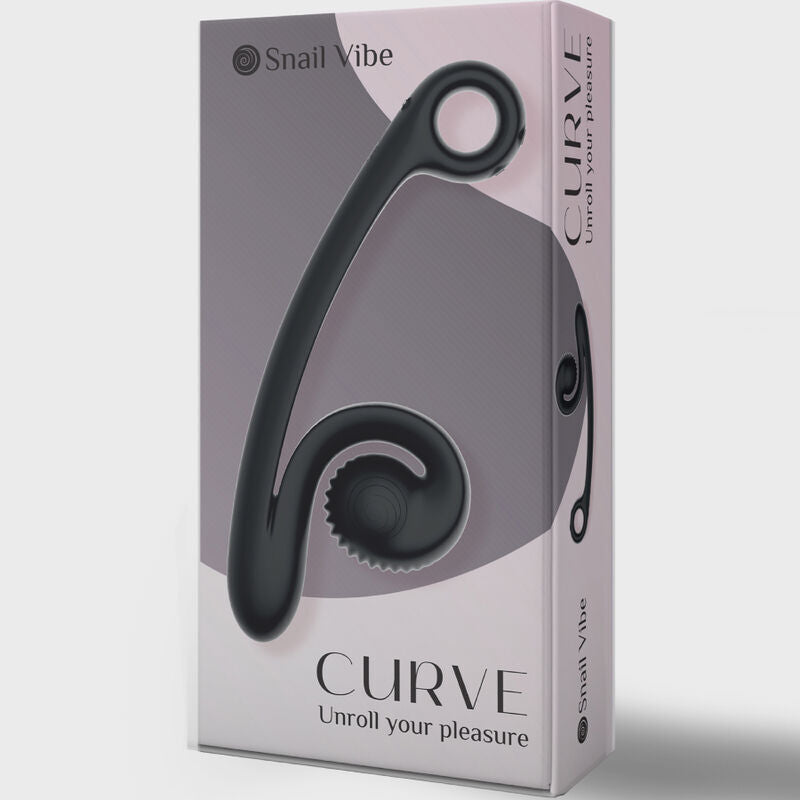 Snail vibe curve unroll your pleasure vibrator black sex toy g-spot stimulation