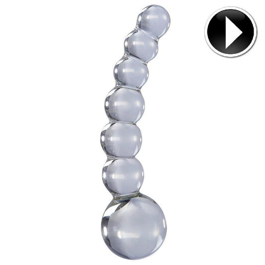 Women anal plug icicles number 66 transparent massager beads balls prostate sex