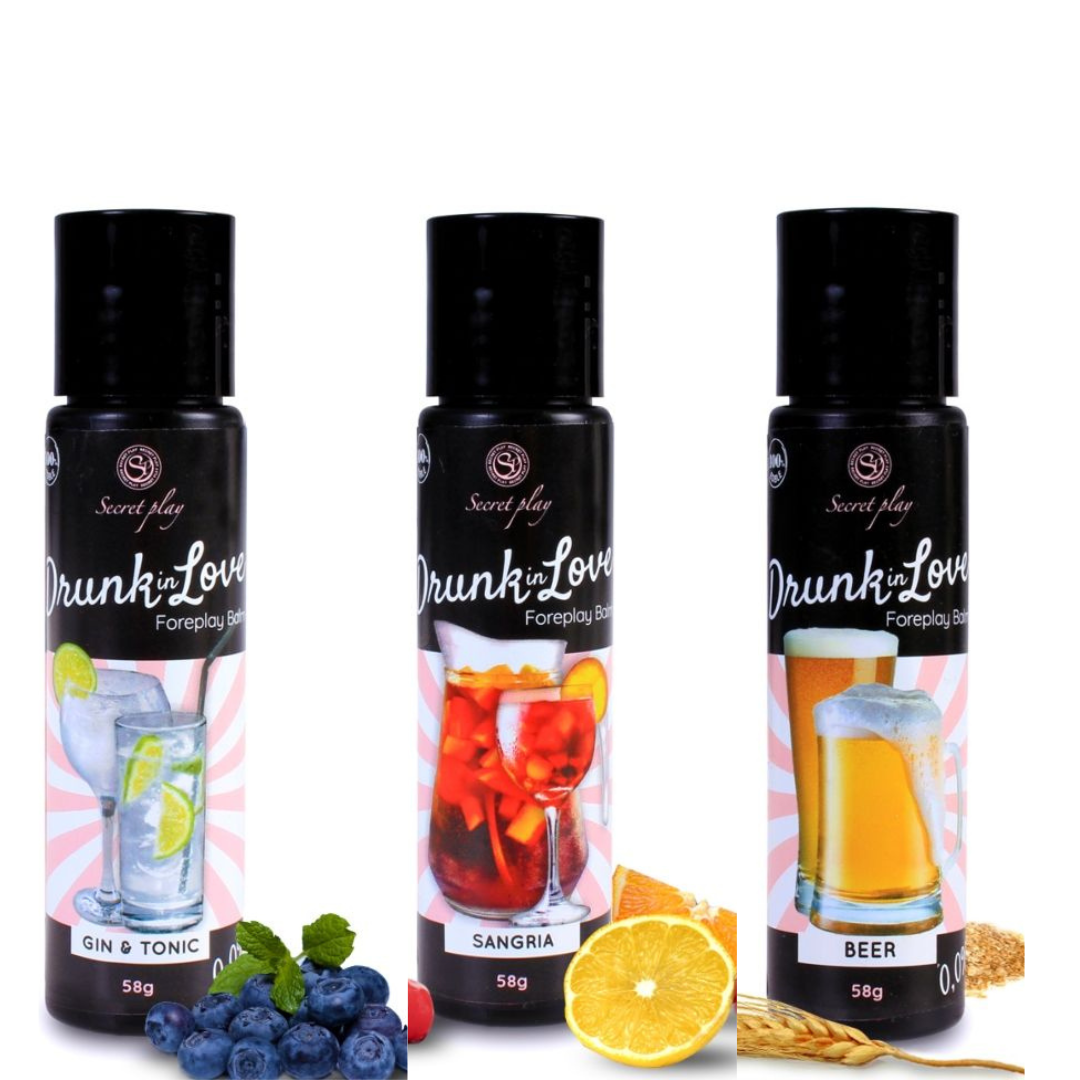 Sex Lube Drunk in Love Flavoured Lubricants Beer - Gin Tonic - Sangria   MYSecretCY