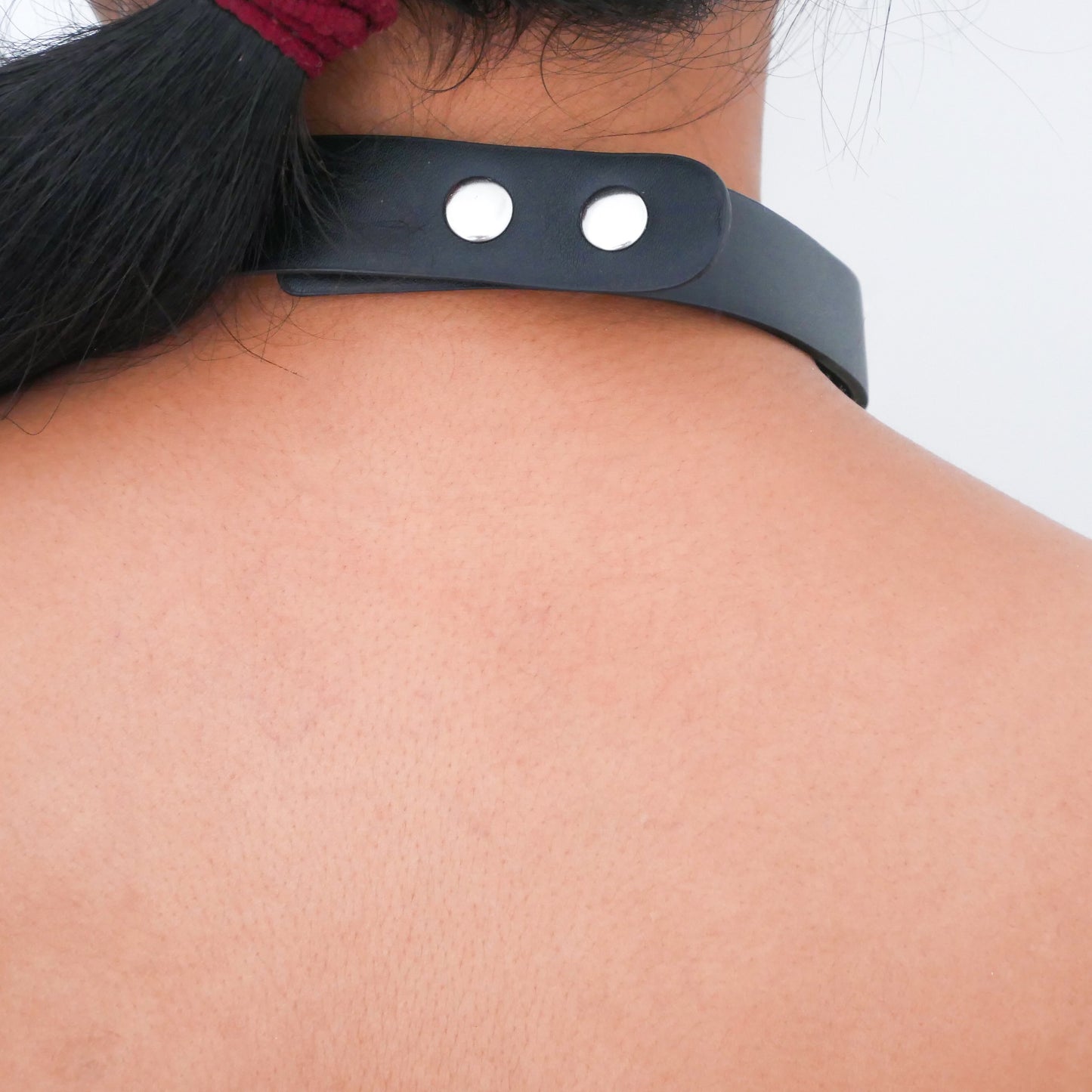 BDSM collar, Vegan Leather, Hand Crafter Bondage choker, necklace slave