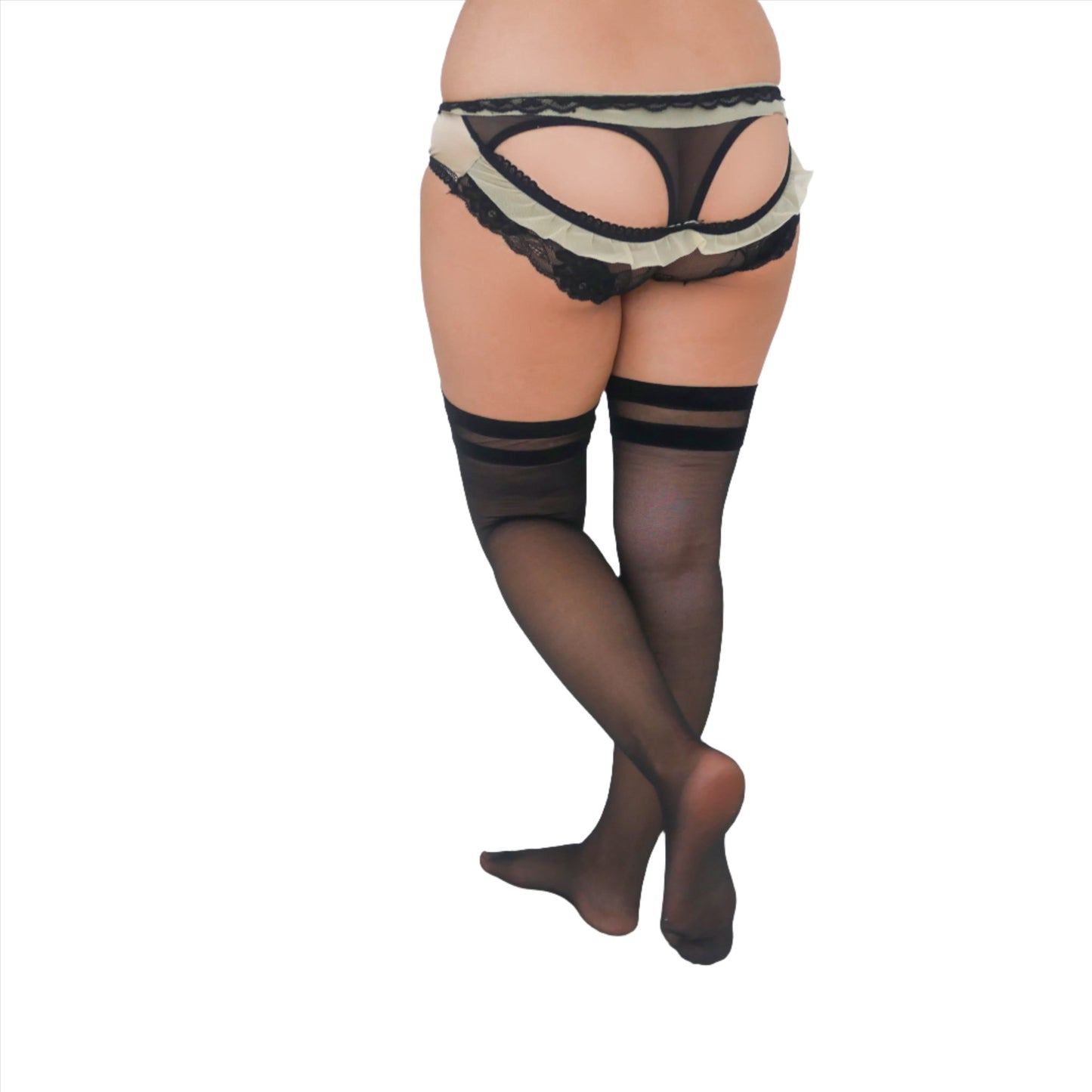 Women Thigh Highs Stockings Socks Nylon size 3/4