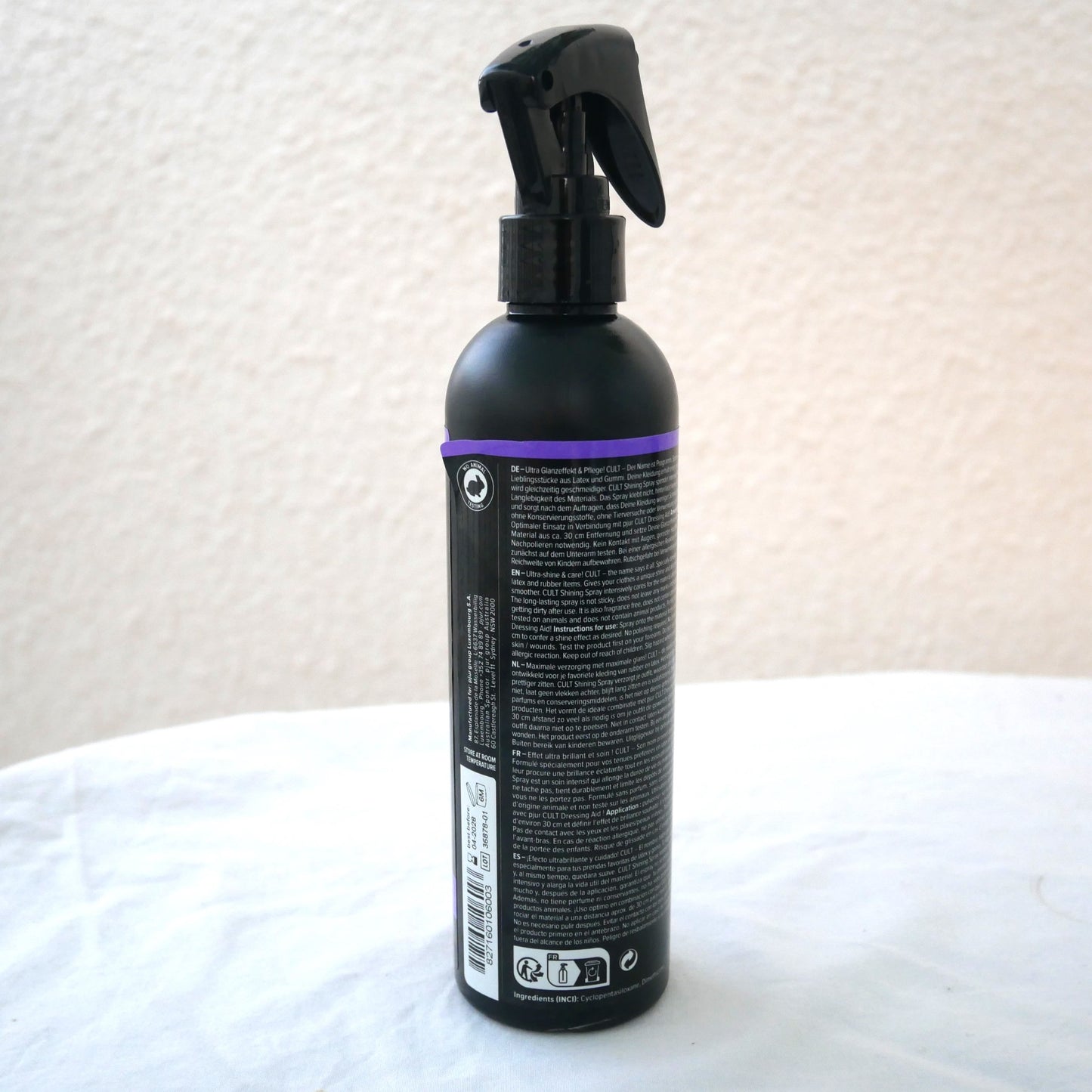 pjur CULT Ultra Shine Latex Rubber Clothing Dressing Conditioner 250 ml