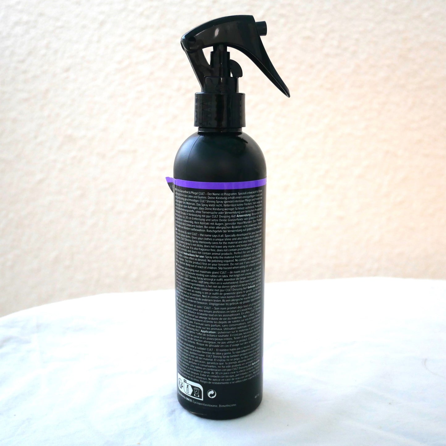 pjur CULT Ultra Shine Latex Rubber Clothing Dressing Conditioner 250 ml