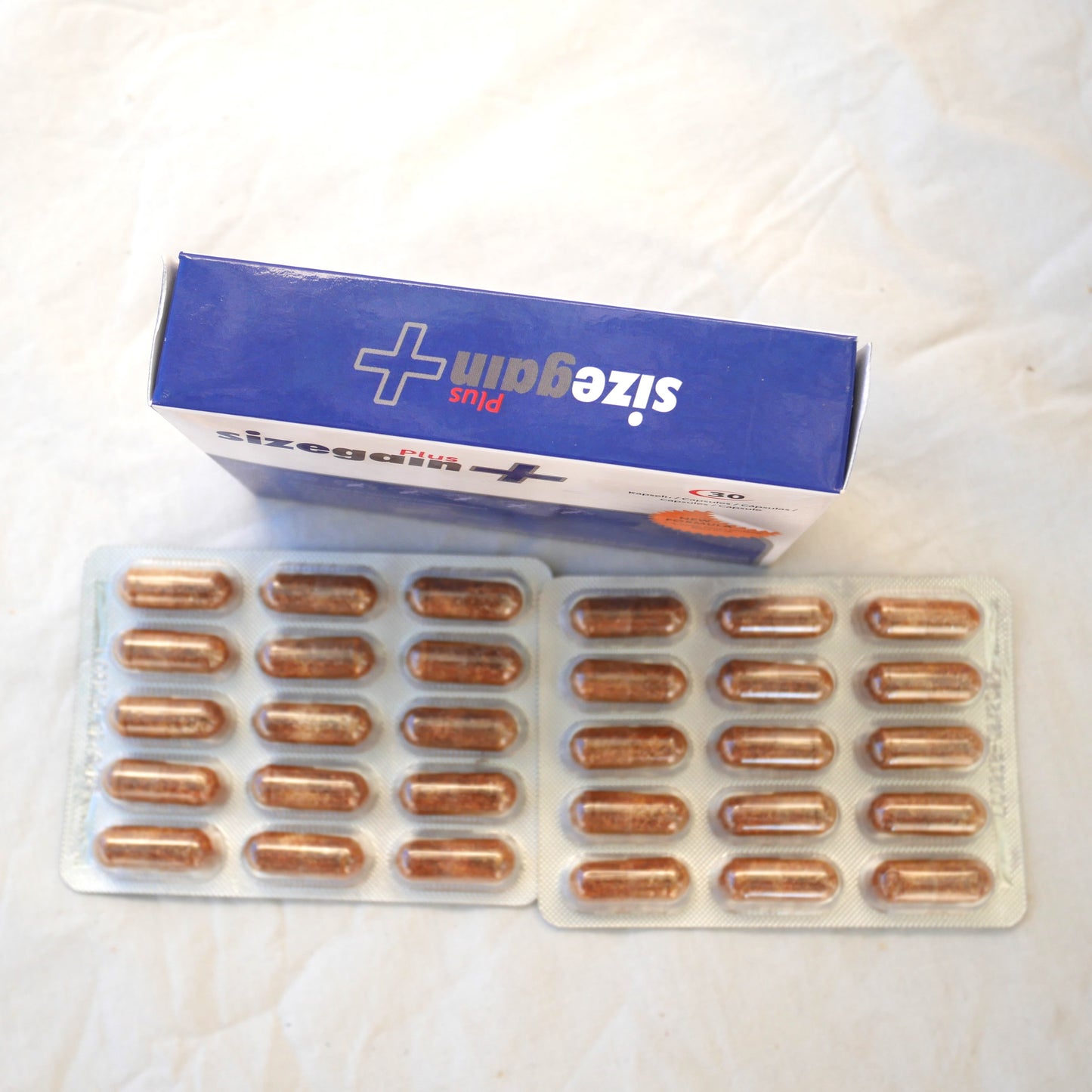 SIZEGAIN PLUS – NATÜRLICHE 30-PILLEN-VERSTÄRKUNG FÜR MÄNNLICHE, stärkere, längere und härtere Erektionen