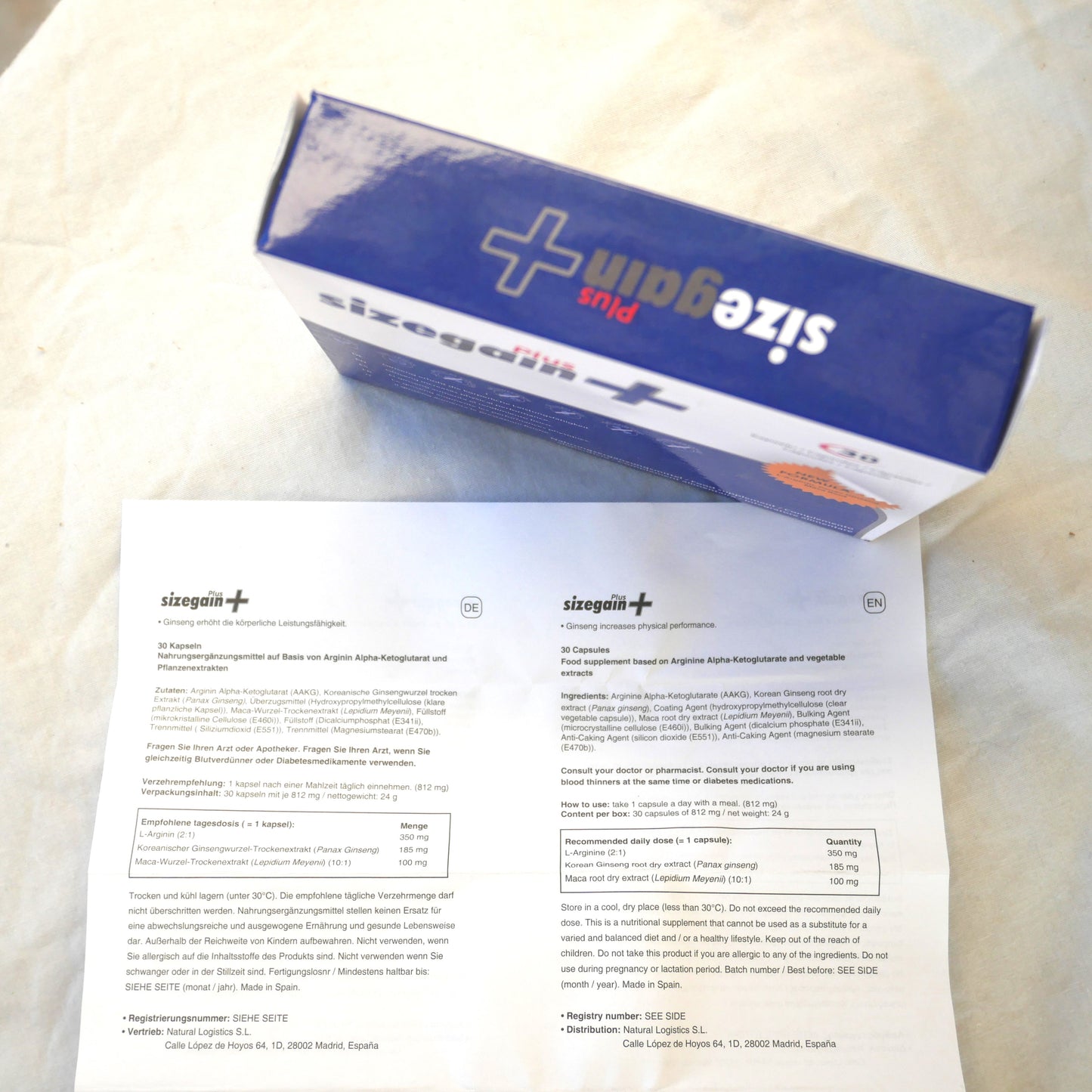 SIZEGAIN PLUS – NATÜRLICHE 30-PILLEN-VERSTÄRKUNG FÜR MÄNNLICHE, stärkere, längere und härtere Erektionen