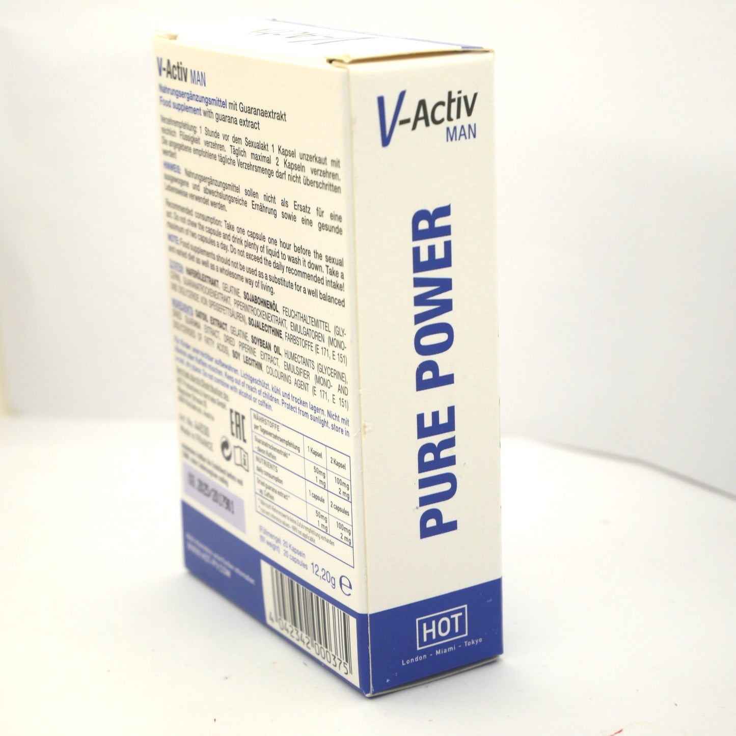 20 Pills HOT V-Active for MAN Pure Power Libido Potency Pill Men Stamina For Him