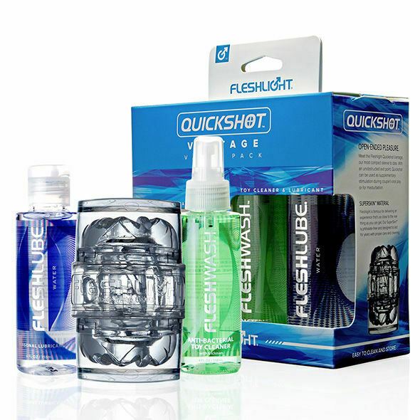 Fleshlight Quickshot Vantage Combo Pack Masturbator + Flesh Lube Gleitmittel