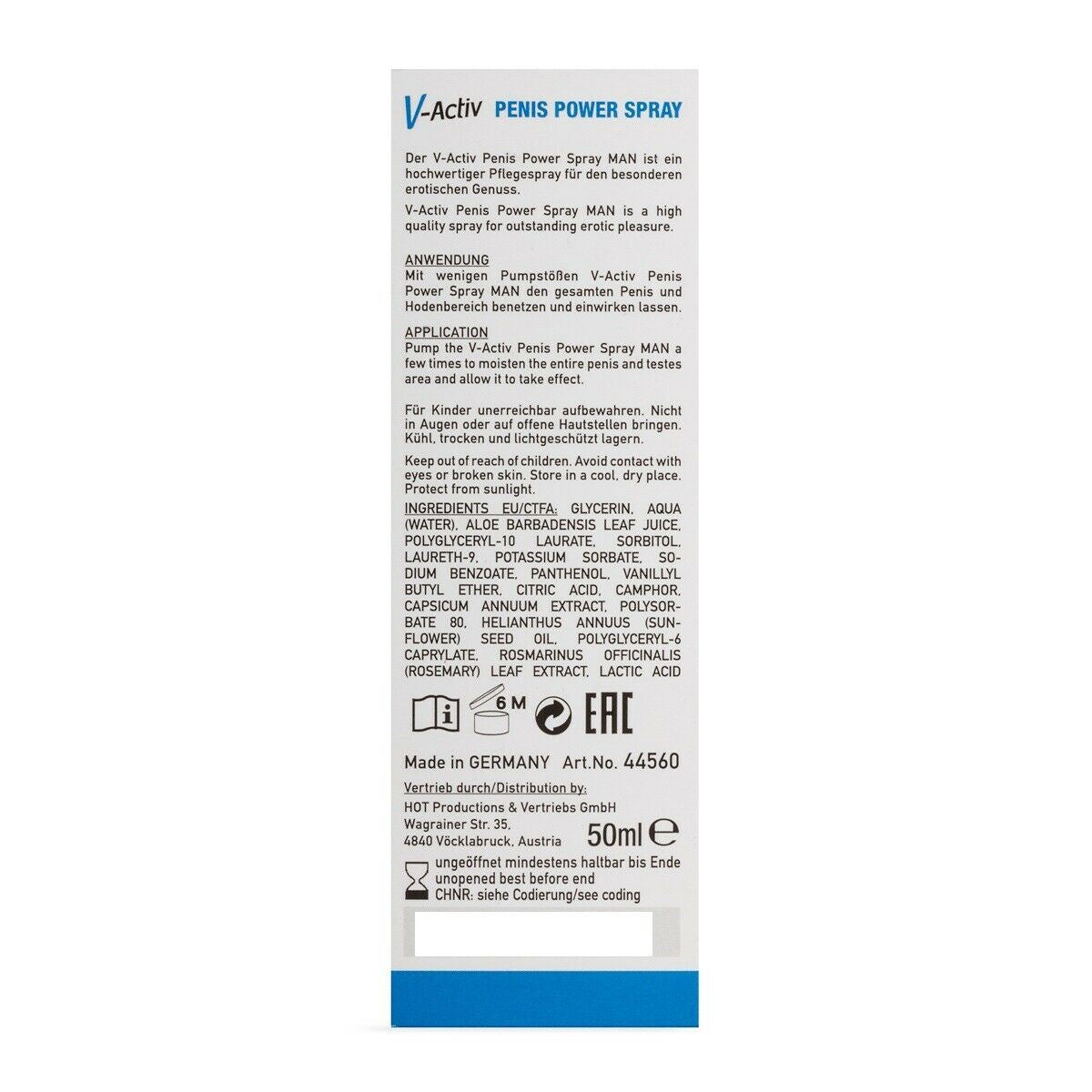 Penis Erect Spray Power V-Activ 50ML