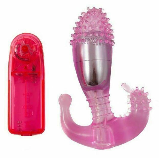 Anal Stimulator for Her Pink Multi-Speed Vibrator Dildo Sex Tos for Men Women