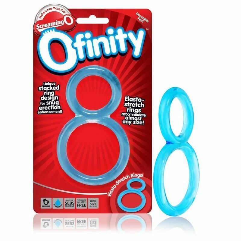 Anello per il pene Super Strong Stay Harder Anelli per il pene Cockring Screaming O Ofinity Blue