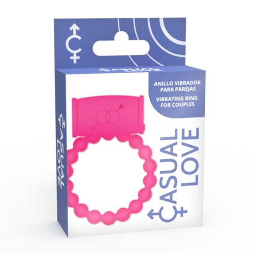 Casual Love 25 Pink Vibrating Cock Ring For Man