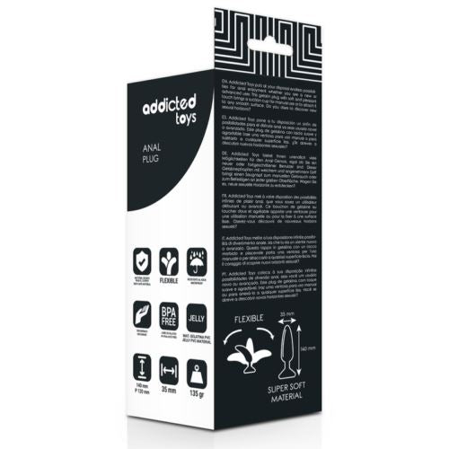 ADDICTED TOYS Pleasure Anal Plug 14cm flexible soft touch